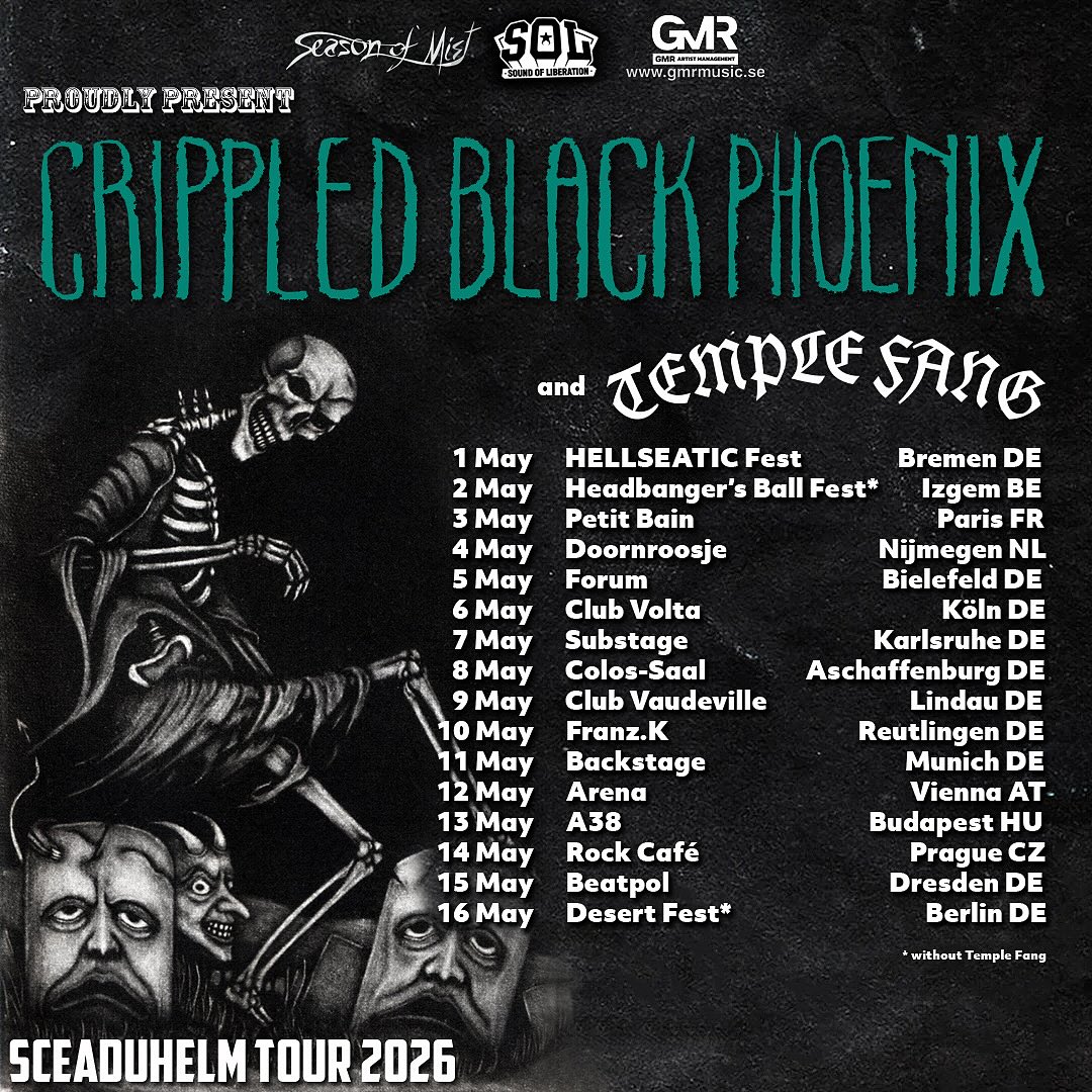 Crippled Black Phoenix Tour Poster 2026